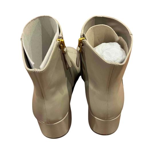 NEW TORY BURCH women shelby 50mm bootie in dust storm / dust storm 023 - Picture 3 of 4